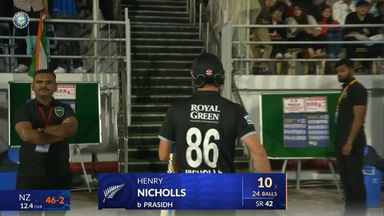 IND vs NZ 2026, 2nd ODI: Henry Nicholls Wicket