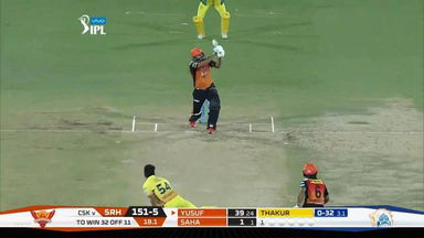 M20: SRH vs CSK –  Yusuf Pathan Six