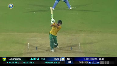 IND vs SA 2022, 2ND T20I: David Miller  Six