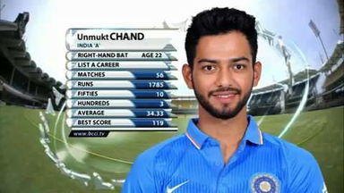 Ind 'A' vs Aus 'A' - 2nd ODI : U Chand - 52