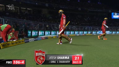 M53: KKR vs PBKS – Jitesh Sharma Wicket