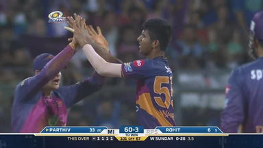 M28: MI vs RPS  – Fall Of Wickets