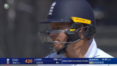 IND vs ENG 2024, 1ST Test: Ollie Pope Wicket