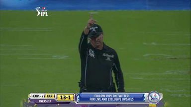 M15: KKR vs KXIP– Fall of Wickets