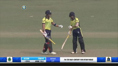 Riyan Parag's captain's knock of 77* (54)