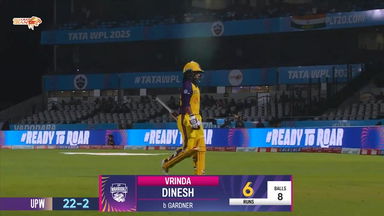 Wicket: Match 3, Gujarat Giants vs UP Warriorz, WPL 2025: Vrinda Dinesh Wicket