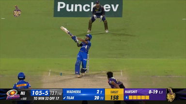 M60: KKR vs MI – Tilak Varma Six