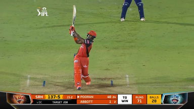 M50: DC vs SRH – Nicholas Pooran Six