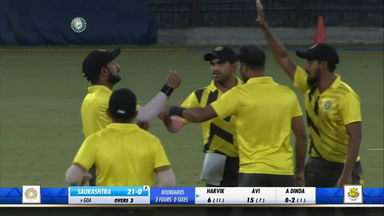 Syed Mushtaq Ali Trophy 2020-21, Goa vs Saurashtra: Fall of wickets