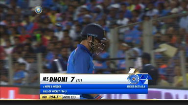 IND vs WI 2018, 3rd ODI: MS Dhoni Wicket