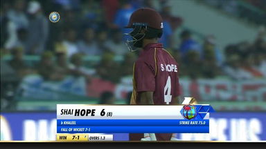 IND vs WI 2018, 2nd T20I: Shai Hope Wicket