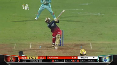 M31: LSG vs RCB – Dinesh Karthik Six