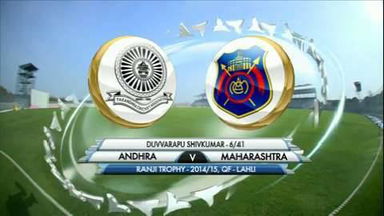 Ranji Trophy 2014-15: Andhra v Maharashtra, D Shivakumar's six-wicket haul