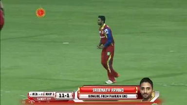 M40: RCB vs KXIP – Sreenath Arvind four-for