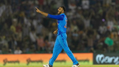 Axar Patel's wonderful economical spell of 3/17