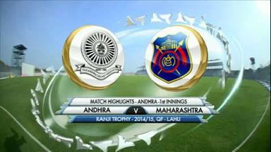 Ranji Trophy 2014-15: Andhra v Maharashtra, Andhra 1st Innings Highlights