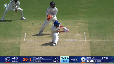 IND vs AFG 2026, Only Test: Rahmanullah Gurbaz Six
