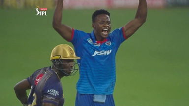 Rabada wins battle with Russell