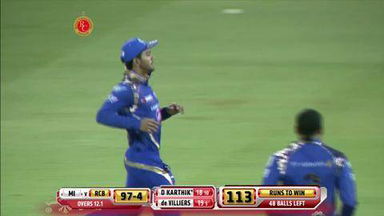 M16: RCB vs MI – Dinesh Karthik Wicket