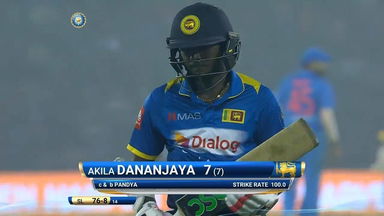 IND vs SL 2017, 1st T20I: Akila Dananjaya Wicket