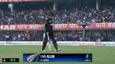 IND vs  NZ 2023, 3RD ODI: Finn Allen  Wicket