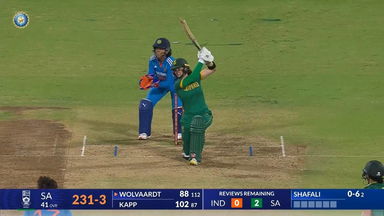 IND-W vs SA-W 2024, 2nd ODI: Laura Wolvaardt Six