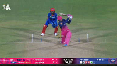 IPL 2026 M43: RR vs DC - Donovan Ferreira Six