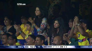 M15: PER vs CSK –  MS Dhoni Six