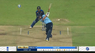 IND vs ENG 2021, 3RD ODI : Liam Livingstone Six