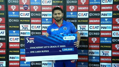 M11: DC vs SRH – Unacademy Lets Crack It Sixes of the Match – Rishabh Pant