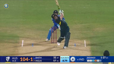 IND vs AUS 2023-24, 1ST T20I: Josh Inglis Six