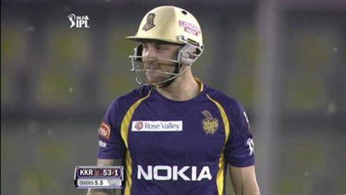 Match 22 KXIP vs KKR – McCullum's Wicket