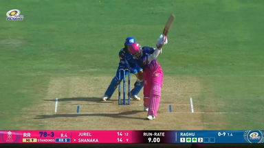 IPL 2026 M69: MI vs RR - Dasun Shanaka Six