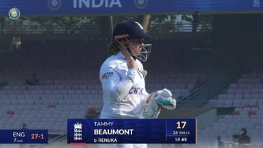 IND-W vs ENG-W 2023, 1st Test: Tammy Beaumont Wicket