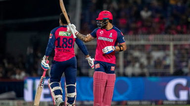 Rampaging Riyan Parag's scintillating 95(45)