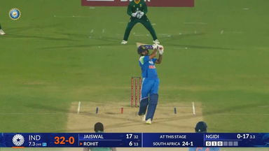 IND vs SA 2025, 3rd ODI: Rohit Sharma Six