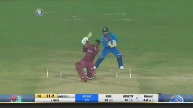 IND vs WI 2019, 1st T20I: Shimron Hetmyer Six