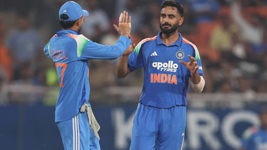 Naman Dhir's maiden international wicket