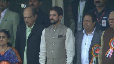 India vs NZ, 2016 - 1st Test: National Anthem