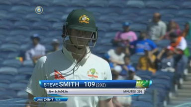 IND vs AUS 2017 - 1st Test Day 3 : Steve Smith Wicket