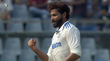 Five-wicket haul: Ravindra Jadeja brings it up in style