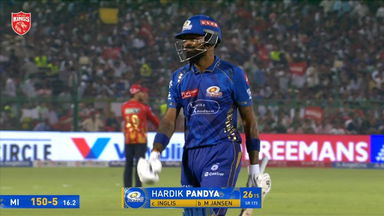 IPL 2025 M69: PBKS vs MI - Hardik Pandya Wicket