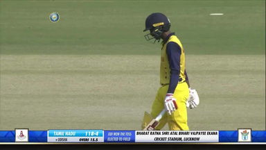 Baba Aparajith's brisk 28-ball 44*