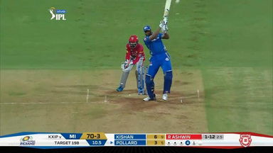 M24: MI vs KXIP – Kieron Pollard Six