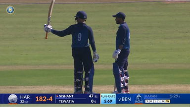 Vijay Hazare Trophy 2025 PQF1, Haryana vs Bengal: Nishant Sindhu's aggressive 64(67)