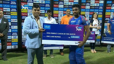 M47: MI vs RR – VIVO perfect catch of the match – Sanju Samson