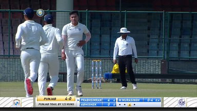 M B Mura Singh's 5/25 on Day 1 versus Punjab