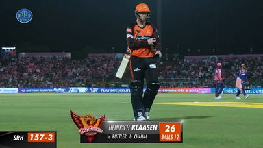M52: RR vs SRH – Heinrich Klaasen Wicket