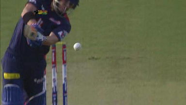 M71: PWI vs DD  – David Warner Wicket