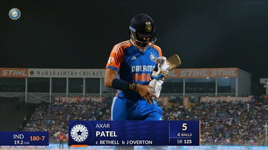IND vs ENG 2025, 4th T20I: Axar Patel Wicket